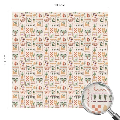 Plėvelė langams privatumui vitražas Folkloriniai raštai