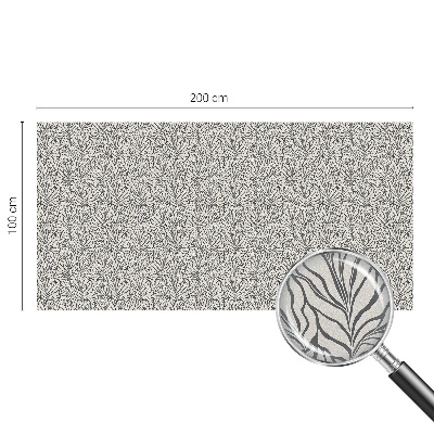 Matinė plėvelė langams su vitražo efektu Lapai žiedai