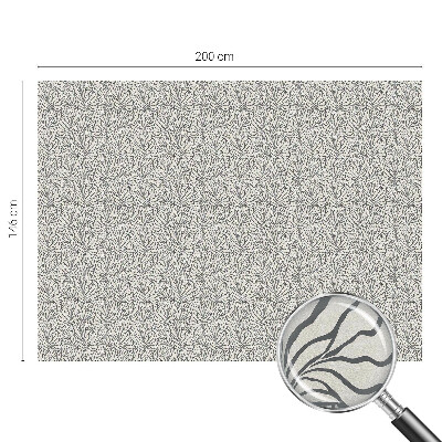 Matinė plėvelė langams su vitražo efektu Lapai žiedai