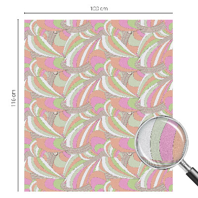 Pieninė plėvelė langams su raštu Spalvingas zigzagas