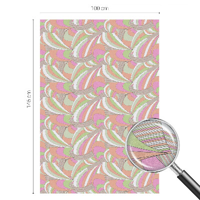 Pieninė plėvelė langams su raštu Spalvingas zigzagas