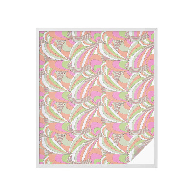 Pieninė plėvelė langams su raštu Spalvingas zigzagas