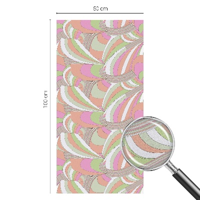 Pieninė plėvelė langams su raštu Spalvingas zigzagas