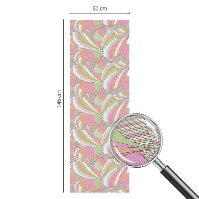 Pieninė plėvelė langams su raštu Spalvingas zigzagas