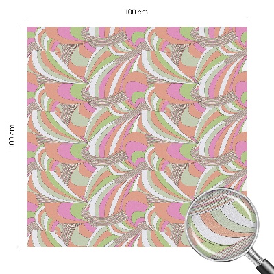 Pieninė plėvelė langams su raštu Spalvingas zigzagas