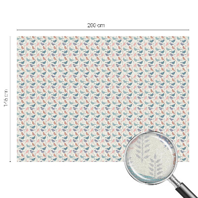 Matinė plėvelė langams su vitražo efektu Pasteliniai paukščiai