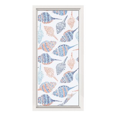 Matinė klijuojama plėvelė langams Jūros kriauklės