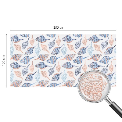 Matinė klijuojama plėvelė langams Jūros kriauklės