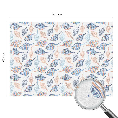 Matinė klijuojama plėvelė langams Jūros kriauklės