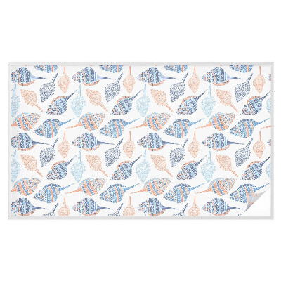 Matinė klijuojama plėvelė langams Jūros kriauklės