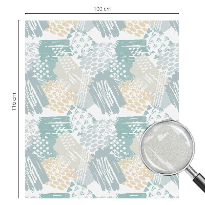 Nepermatoma plėvelė langams Abstrakti mozaika