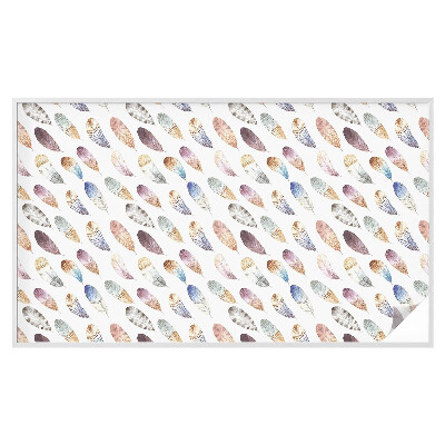 Pieninė plėvelė langams su raštu Boho plunksnos