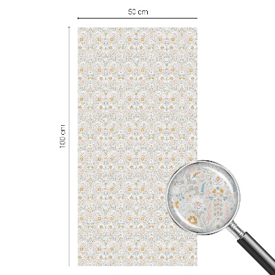 Pieninė plėvelė langams su raštu Gėlių simetrija