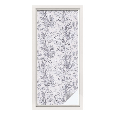 Plėvelė langams privatumui vitražas Lapai ir drugeliai