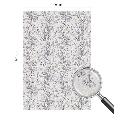 Plėvelė langams privatumui vitražas Lapai ir drugeliai