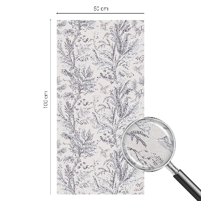 Plėvelė langams privatumui vitražas Lapai ir drugeliai