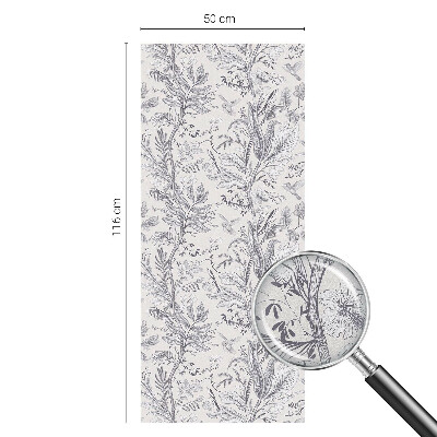 Plėvelė langams privatumui vitražas Lapai ir drugeliai