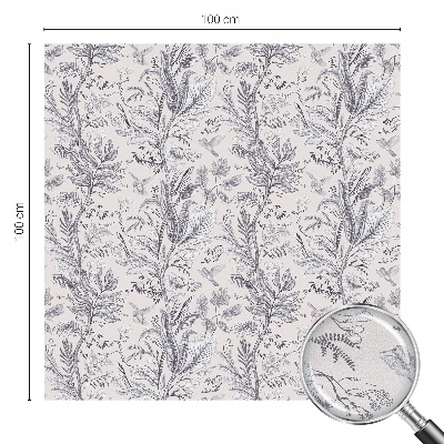 Plėvelė langams privatumui vitražas Lapai ir drugeliai