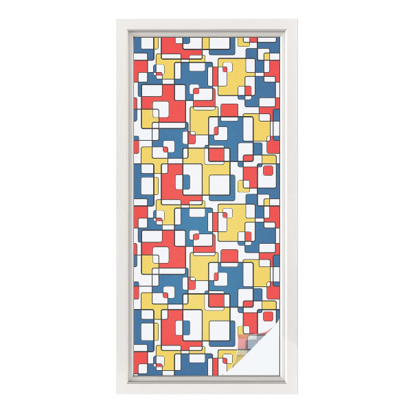 Pieninė plėvelė langams su raštu Geometrinės figūros