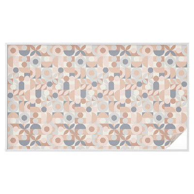 Matinė plėvelė langams su vitražo efektu Abstrakti mozaika