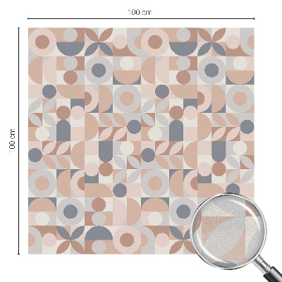 Matinė plėvelė langams su vitražo efektu Abstrakti mozaika