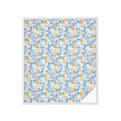 Plėvelė langams privatumui vitražas Augalų motyvas