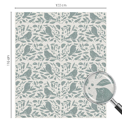 Matinė klijuojama plėvelė langams Paukščio motyvas