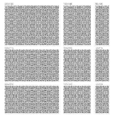 Pieninė plėvelė langams su raštu Geometriniai pusapskritimai