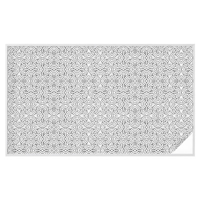 Pieninė plėvelė langams su raštu Geometriniai pusapskritimai