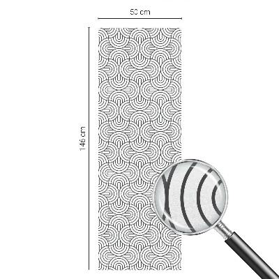 Pieninė plėvelė langams su raštu Geometriniai pusapskritimai