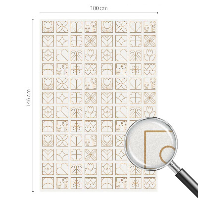 Matinė plėvelė langams su vitražo efektu Geometrinė meilė