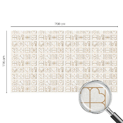 Matinė plėvelė langams su vitražo efektu Geometrinė meilė