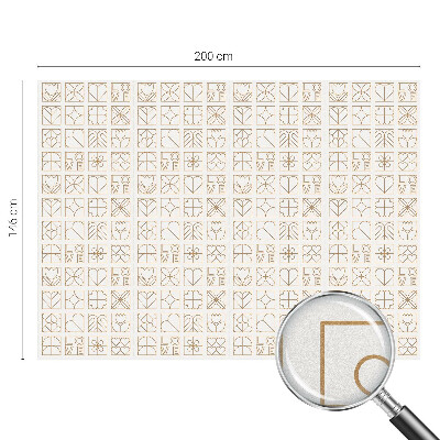 Matinė plėvelė langams su vitražo efektu Geometrinė meilė