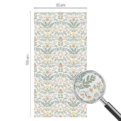 Plėvelė langams privatumui vitražas Gėlių simetrija