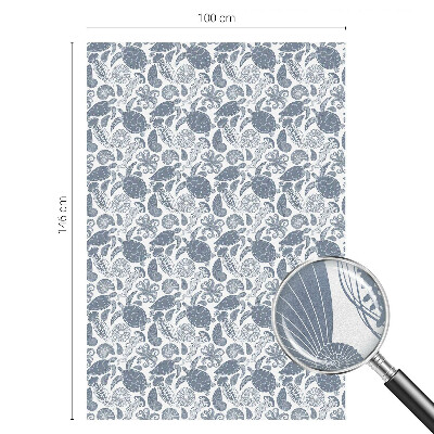 Pieninė plėvelė langams su raštu Vandenyno gyvybė