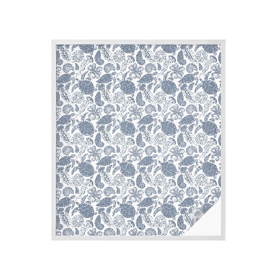 Pieninė plėvelė langams su raštu Vandenyno gyvybė