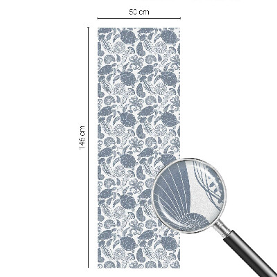 Pieninė plėvelė langams su raštu Vandenyno gyvybė