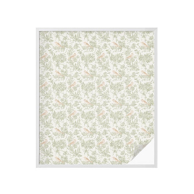 Matinė plėvelė langams su vitražo efektu Paukščiai augalai