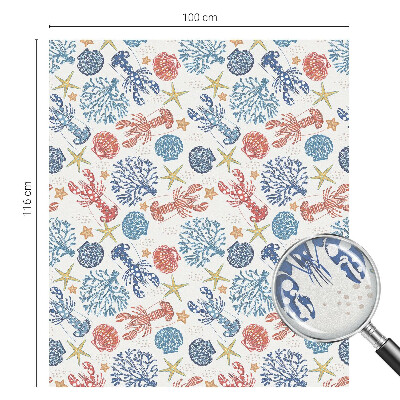 Plėvelė langams privatumui vitražas Vėžių koralai