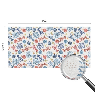 Plėvelė langams privatumui vitražas Vėžių koralai