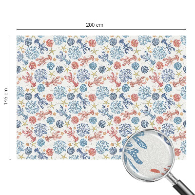 Plėvelė langams privatumui vitražas Vėžių koralai