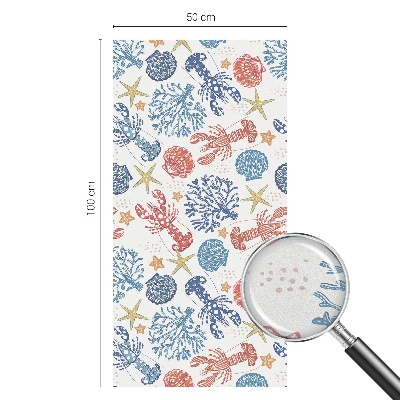 Plėvelė langams privatumui vitražas Vėžių koralai