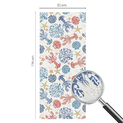 Plėvelė langams privatumui vitražas Vėžių koralai