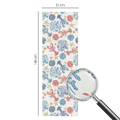 Plėvelė langams privatumui vitražas Vėžių koralai