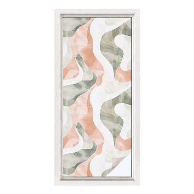 Matinė klijuojama plėvelė langams Spalvingos bangos