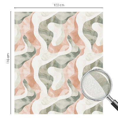 Matinė klijuojama plėvelė langams Spalvingos bangos