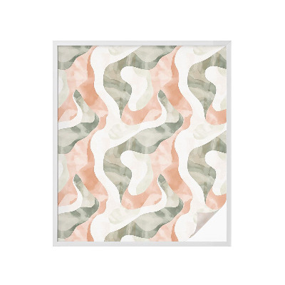 Matinė klijuojama plėvelė langams Spalvingos bangos