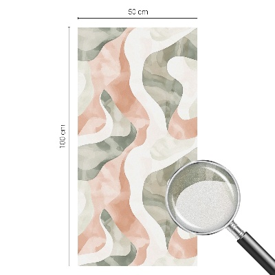 Matinė klijuojama plėvelė langams Spalvingos bangos