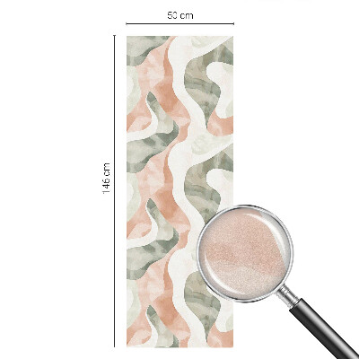 Matinė klijuojama plėvelė langams Spalvingos bangos