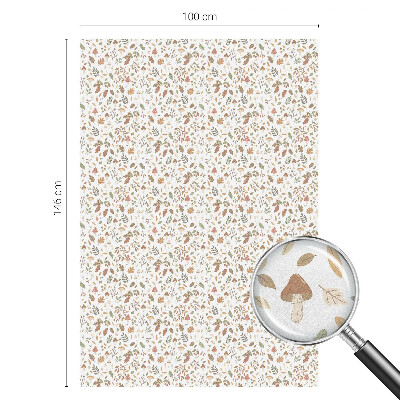 Matinė plėvelė langams su vitražo efektu Rudens raštai